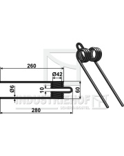 15-FAR-01 Palec przetrząsaczo-zgrabiarki 15-FAR-01.97