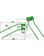 15-FEL-05 Palec przetrząsaczo-zgrabiarki 15-FEL-05.97