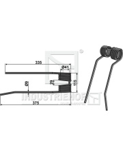 15-FRA-02 Ząb sprężynowy - lewy 15-FRA-02.97
