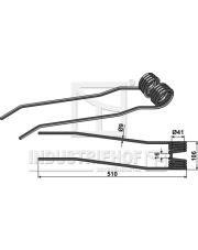 15-FRA-05 Ząb sprężynowy - lewy 15-FRA-05.97