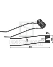 15-FRA-06 Ząb sprężynowy - prawy 15-FRA-06.97