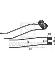 15-FRA-13 Ząb sprężynowy - prawy 15-FRA-13.97