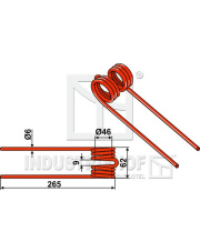 15-JF-04 Palec przetrząsaczo-zgrabiarki 15-JF-04.97