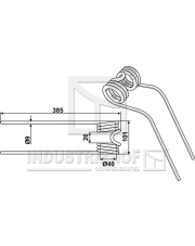 15-JF-05 Palec przetrząsaczo-zgrabiarki 15-JF-05.97