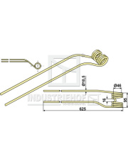 15-KRO-02R Palec przetrząsaczo-zgrabiarki prawy 15-KRO-02R.97