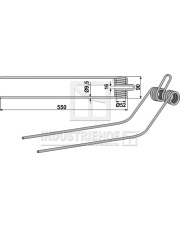 15-KUH-04 Palec przetrząsaczo-zgrabiarki INDUSTRIEHOF 15-KUH-04.97
