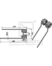 15-KUH-06 Palec przetrząsaczo-zgrabiarki 15-KUH-06.97