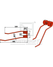 15-KVE-01 Palec przetrząsaczo-zgrabiarki 15-KVE-01.97