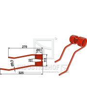 15-KVE-02 Palec przetrząsaczo-zgrabiarki 15-KVE-02.97