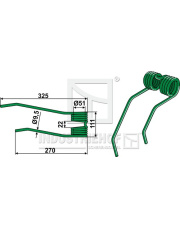 15-KVE-04 Palec przetrząsaczo-zgrabiarki 15-KVE-04.97