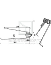 15-LEL-01L Palec przetrząsaczo-zgrabiarki 15-LEL-01L.97