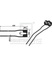 15-LEL-03 Palec przetrząsaczo-zgrabiarki 15-LEL-03.97