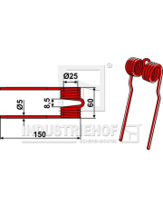 15-MEN-01 Palec przetrząsaczo-zgrabiarki 15-MEN-01.97