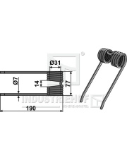 15-NEH-02 Palec przetrząsaczo-zgrabiarki 15-NEH-02.97