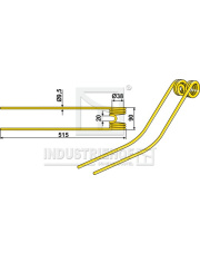 15-NIE-03 Palec przetrząsaczo-zgrabiarki 15-NIE-03.97