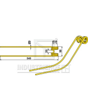 15-NIE-04 Palec przetrząsaczo-zgrabiarki 15-NIE-04.97