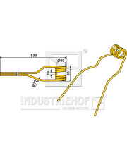 15-NIE-10 Palec przetrząsaczo-zgrabiarki 15-NIE-10.97