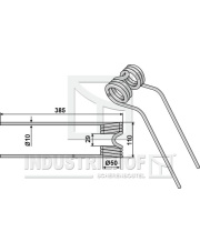 15-POT-08 Palec przetrząsaczo-zgrabiarki 15-POT-08.97