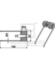 15-STR-01 Palec przetrząsaczo-zgrabiarki 15-STR-01.97
