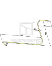 15-VIC-02 Palec przetrząsaczo-zgrabiarki 15-VIC-02.97