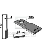 80-079 Nożyk do kosiarek rotacyjnych INDUSTRIEHOF 80-079.97