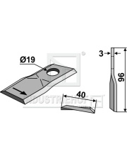 80-100 Nożyk do kosiarek rotacyjnych INDUSTRIEHOF 80-100.97