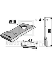 80-105 Nożyk do kosiarek rotacyjnych 80-105.97