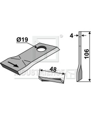 80-107 Nożyk do kosiarek rotacyjnych 80-107.97
