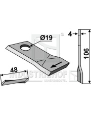80-108 Nożyk do kosiarek rotacyjnych 80-108.97