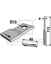 80-109 Nożyk do kosiarek rotacyjnych 80-109.97