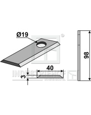 80-111 Nożyk do kosiarek rotacyjnych 80-111.97