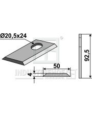 80-113 Nożyk do kosiarek rotacyjnych 80-113.97