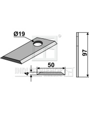 80-117 Nożyk do kosiarek rotacyjnych 80-117.97