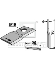 80-125 Nożyk do kosiarek rotacyjnych 80-125.97