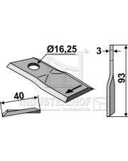 80-126 Nożyk do kosiarek rotacyjnych INDUSTRIEHOF 80-126.97