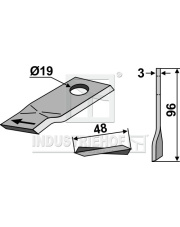 80-133 Nożyk do kosiarek rotacyjnych 80-133.97