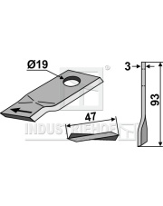 80-136 Nożyk do kosiarek rotacyjnych 80-136.97