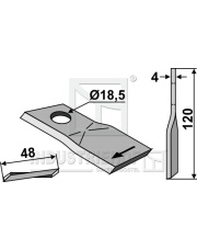 80-144 Nożyk do kosiarek rotacyjnych 80-144.97