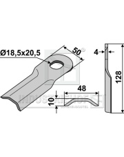 80-154 Nożyk do kosiarek rotacyjnych 80-154.97