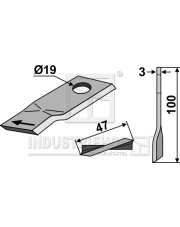 80-160 Nożyk do kosiarek rotacyjnych 80-160.97