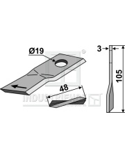80-164 Nożyk do kosiarek rotacyjnych 80-164.97