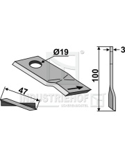 80-168 Nożyk do kosiarek rotacyjnych 80-168.97
