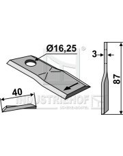 80-212 Nożyk do kosiarek rotacyjnych 80-212.97