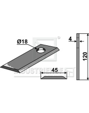 80-214 Nożyk do kosiarek rotacyjnych 80-214.97