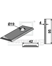 80-250 Nożyk do kosiarek rotacyjnych 80-250.97