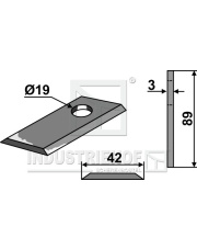 80-251 Nożyk do kosiarek rotacyjnych 80-251.97
