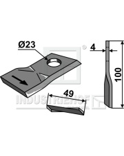 80-257 Nożyk do kosiarek rotacyjnych 80-257.97