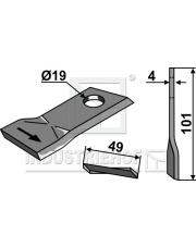 80-268 Nożyk do kosiarek rotacyjnych 80-268.97