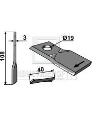 80-284 Nożyk do kosiarek rotacyjnych 80-284.97
