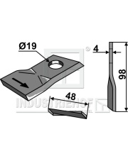 80-286 Nożyk do kosiarek rotacyjnych 80-286.97